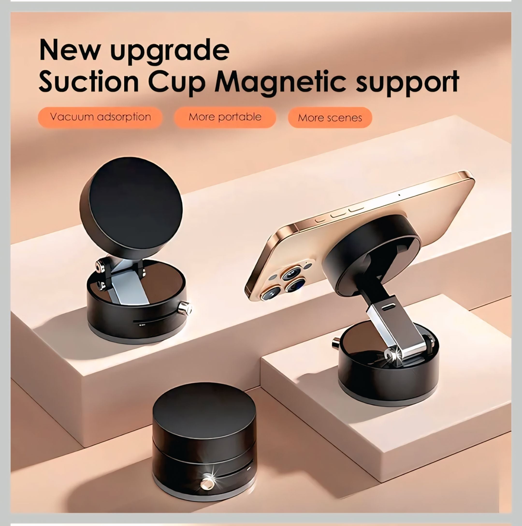📱 Magnetic Phone Holder™ – Luxury Design, Auto-Rotation &amp; 360° Freedom COD Available