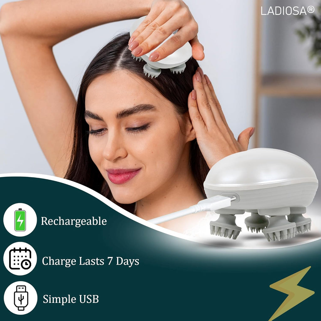 Rechargeable Waterproof Scalp Massager™ – Relax, Refresh & Rejuvenate Every Day(COD Available)