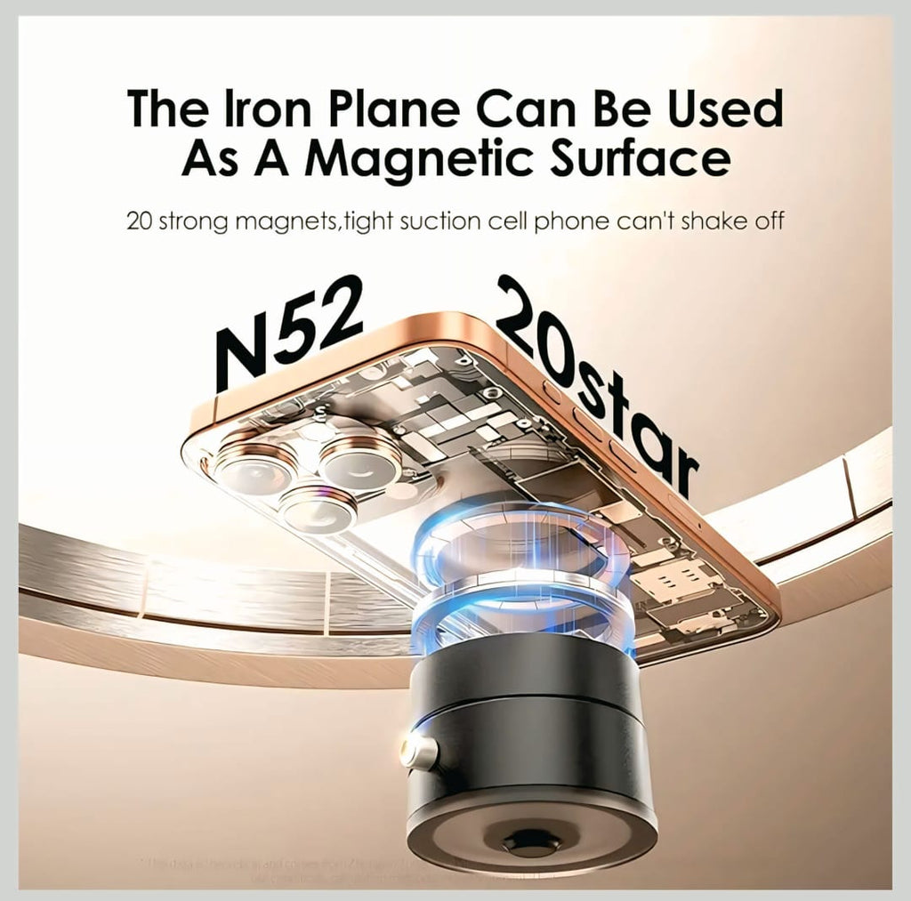 📱 Magnetic Phone Holder™ – Luxury Design, Auto-Rotation &amp; 360° Freedom COD Available